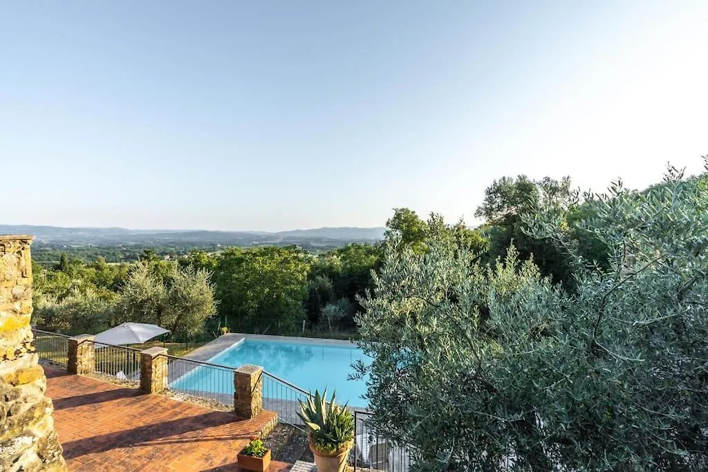 La Bandita - Antica Casa Di Campagna Toscana Con Piscina, Wifi E Splendida Vista Villa Loro Ciuffenna 0*,